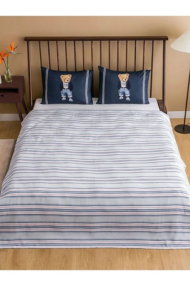 LCW HOME Ayıcık Teddy Baskılı Çİft Kişilik Pike Seti - 2