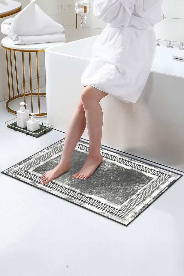 Kaymaz Taban, Yıkanabilir Lavabo Önü Paspası, Banyo Paspası, Duşakabin Önü Paspası (19) - 1