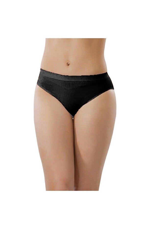 Women's Black Seamless Non-Marking Slip Panties 11000