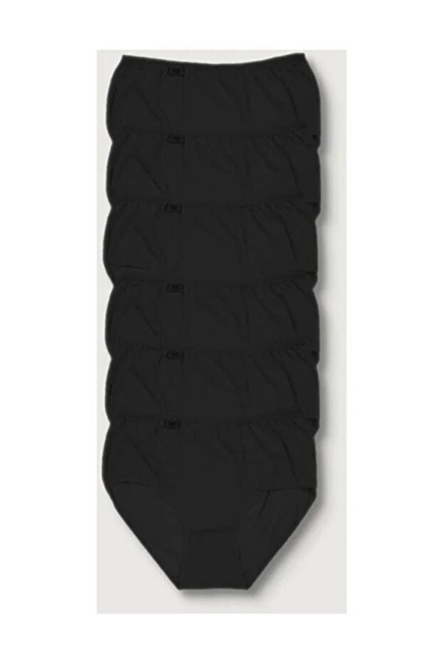 Women's Black 6-Pack Lycra Bato Panties Elf568T0924Ccm6