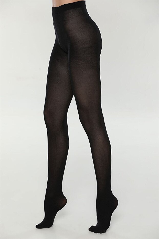 Black Cotton 3-Piece Pantyhose Pack - Natural Natural