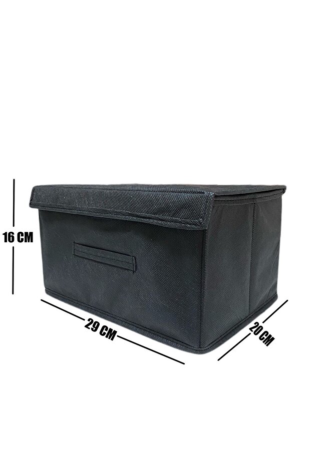 Box Organizer, Box Storage Bag, Multi-Purpose Box, Organizer with Lid 5 Pieces - 2