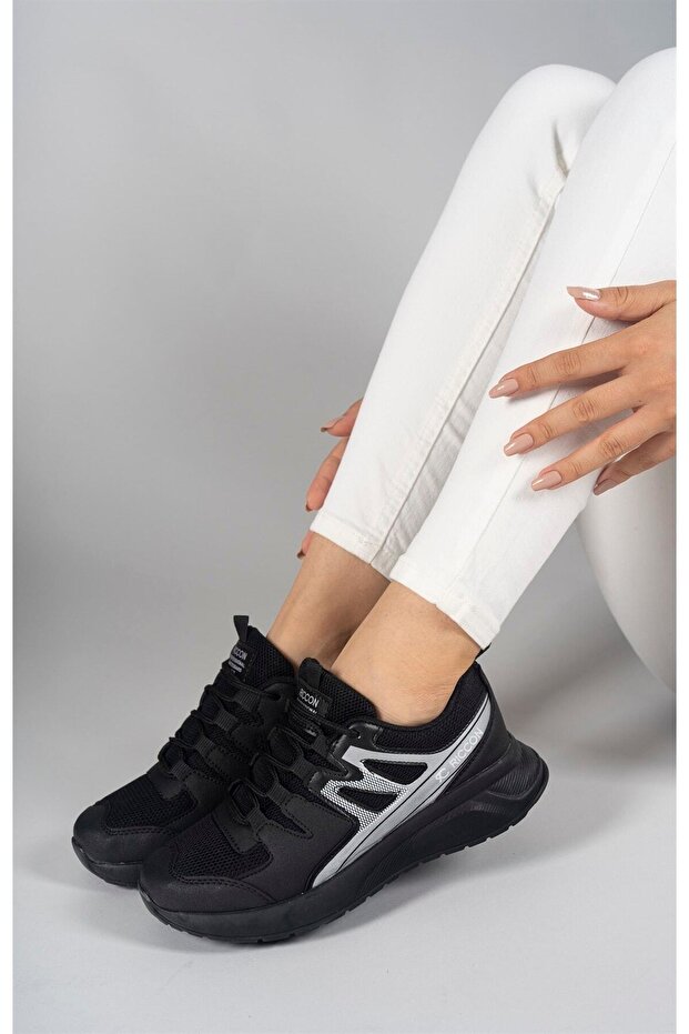 Siyah Siyah Unisex Sneaker - 5