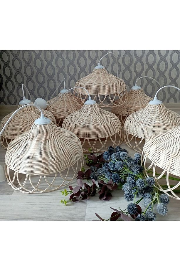Rattan Bambu Bohem Avize - 1