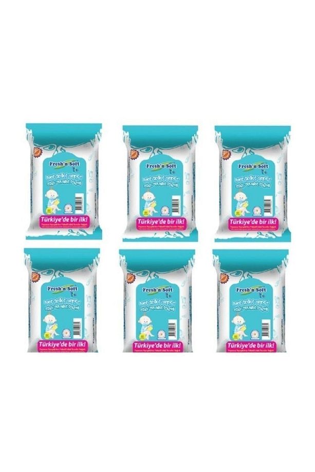 Fresh'n Soft Islak Tuvalet Kağıdı 6'lı Fırsat Paketi/360 Yaprak - 1