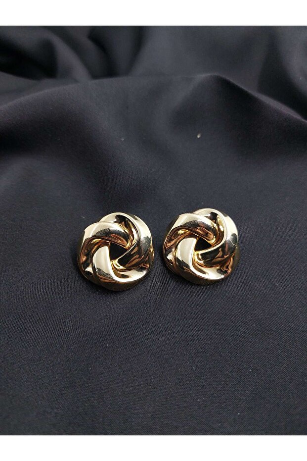 Büyük Gül Altın R. Küpe - 1