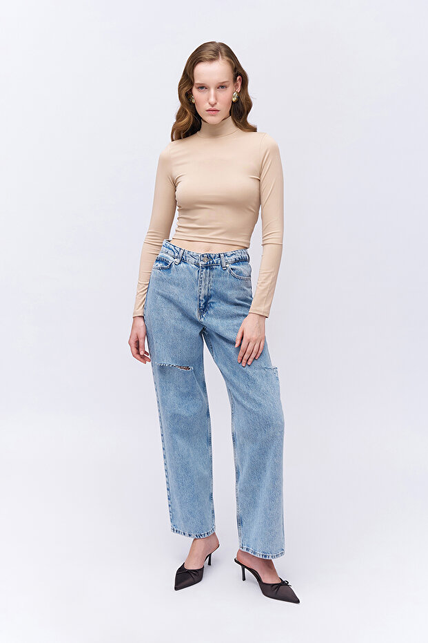 Balıkçı Yaka Basic Body Taş - 3