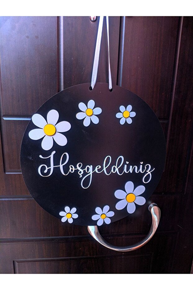 Papatyalı kapı süsü - 2