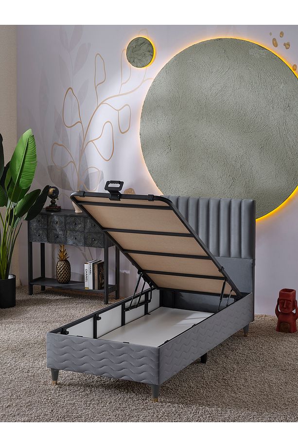 Ezgi Tek Kişilik 3Lü Set Yatak+Baza+Başlık - 3