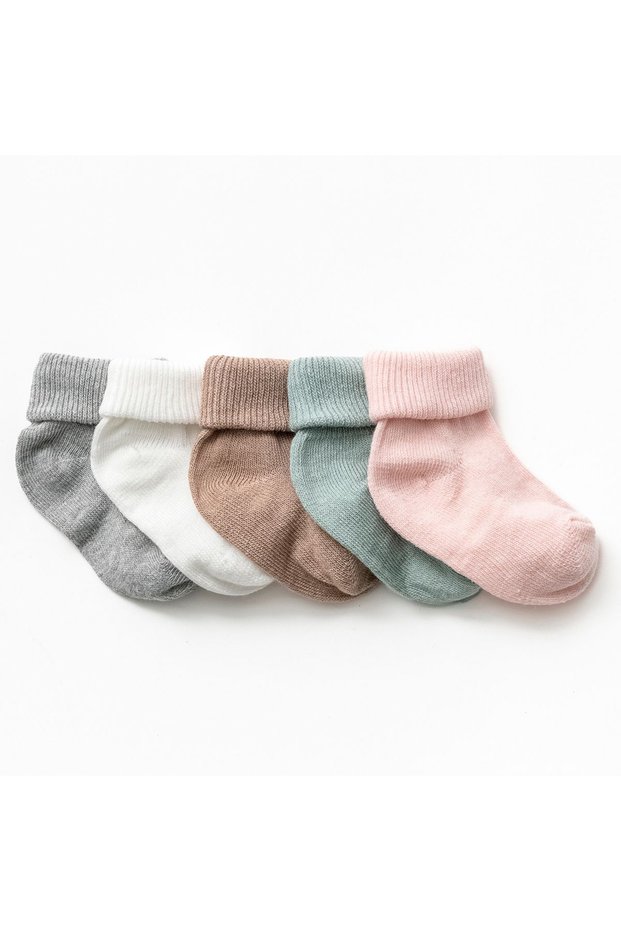 Lovemaxx Unisex 0/3-3/6 Months 5-Pack Socks