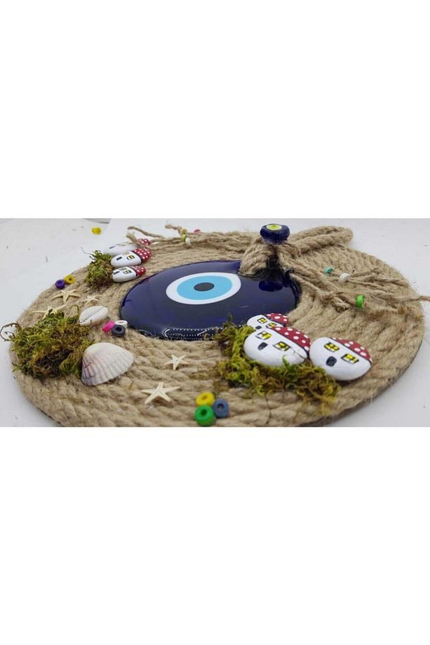 Kırmızı Evli Nazar Boncuğu Duvar Ve Kapı Süsü (30cm) - 2