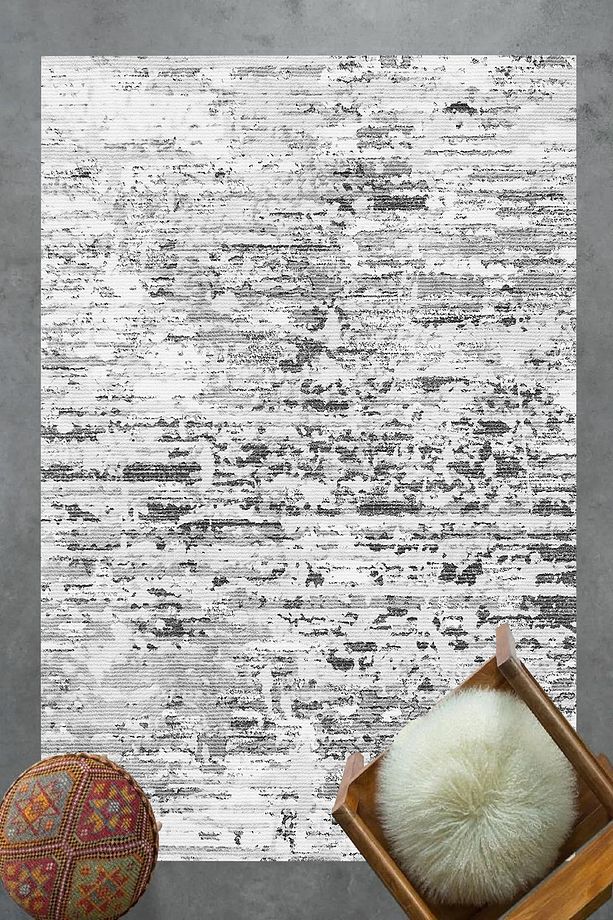 ABSTRACT DESENLİ VİNTAGE (SOYUT-ESKİTME) DESENLİ DOKUMA ŞÖNİL SALON MUTFAK OFİS KORİDOR HALISI - 2