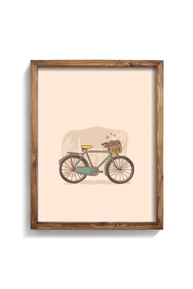 Bicycle - Wooden Patterned Frame