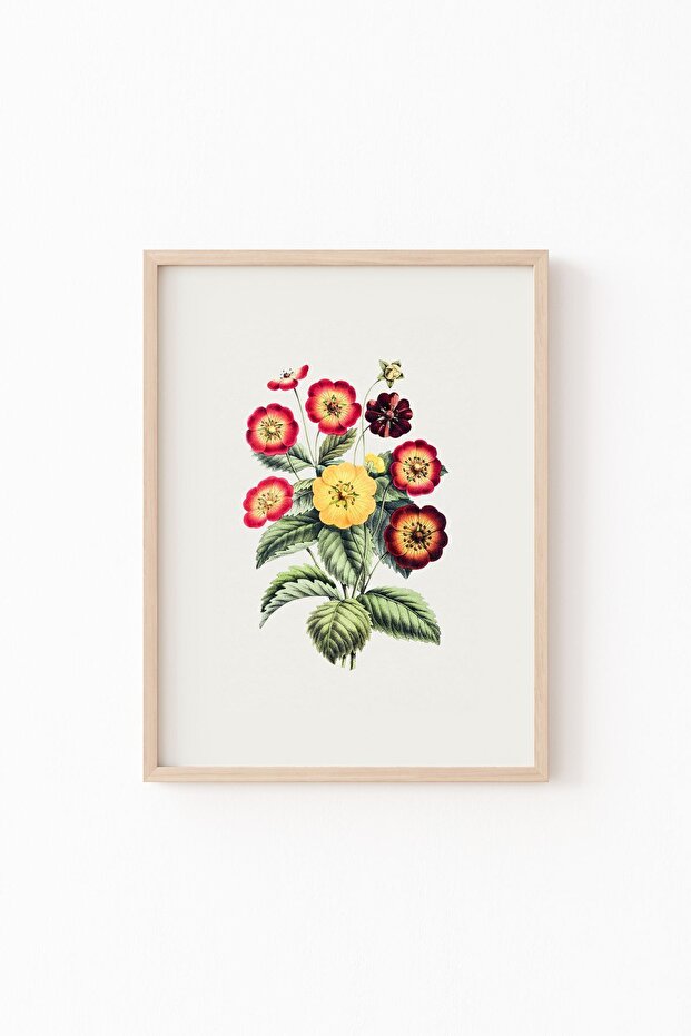 Flowers - Wooden Patterned Frame - 1