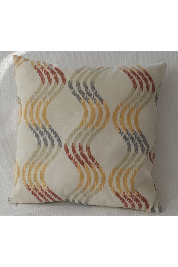 43x43 cm wavy pattern double- Patterned Cushion Cover