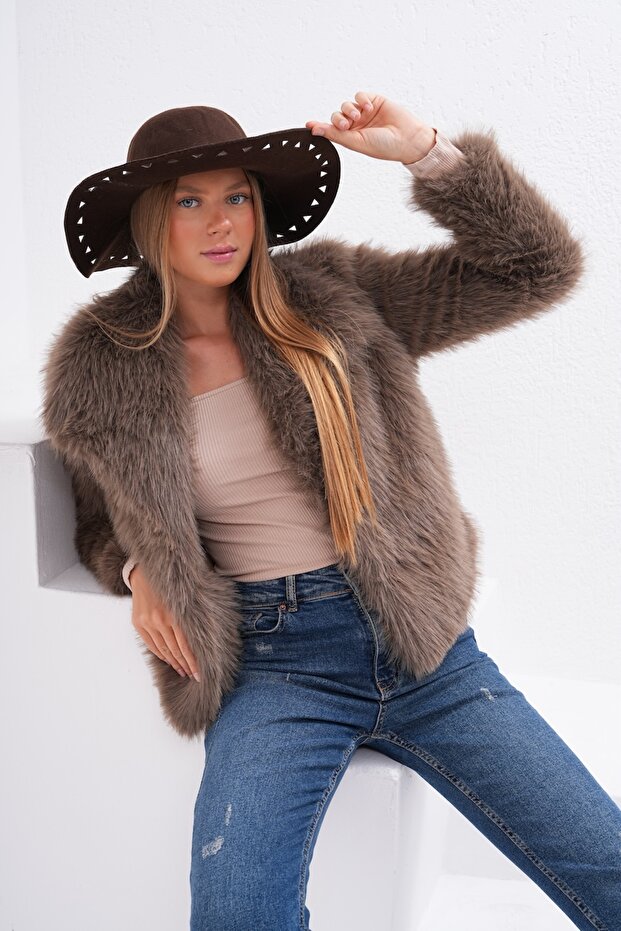 Geniş Yaka Ceket - 7