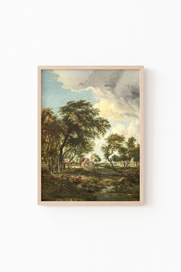 Landscape - Wooden Patterned Frame - 1