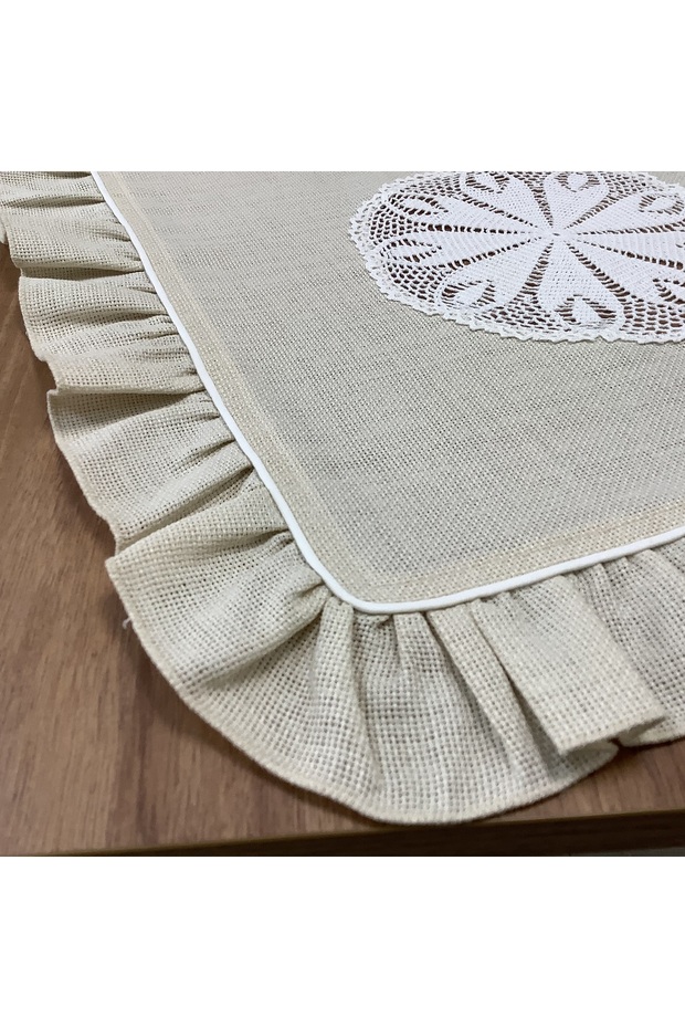 El Örme Dantelli Runner - 45*150 Cm - 4