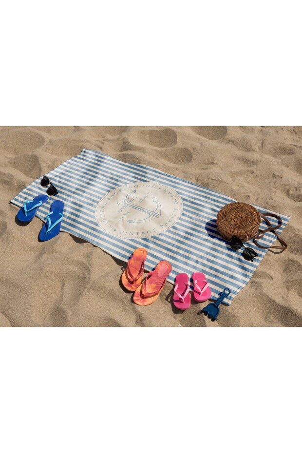 Beach and Bath Patterned Towel - 5