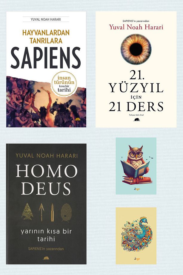 Sapiens - 21. Yüzyıl Için 21 Ders -homo Deus -yuval Noah Harari Kitapları -kolektif (2 DEFTERLİ) - 1