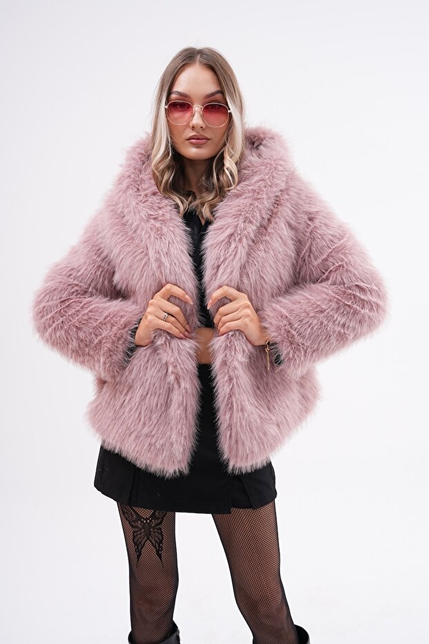 Fur Hooded Jacket - 4