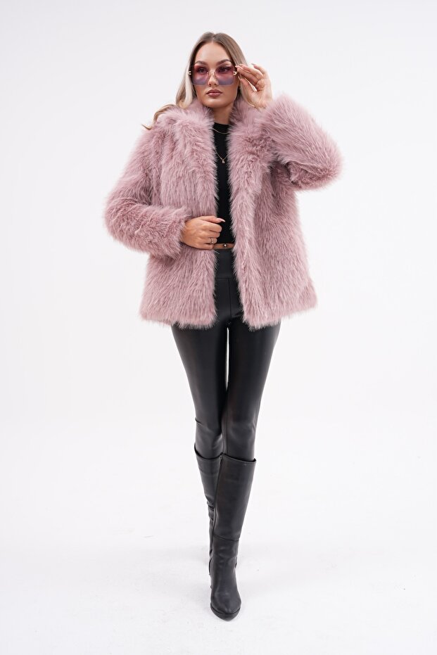 سترة بياقة فروي - 2