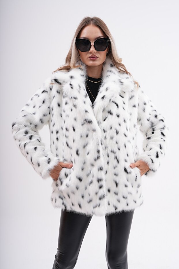 Yakalı Kürk Ceket - 5