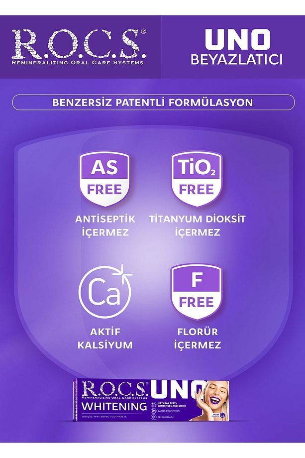Rocs Uno Hızlı Beyazlatıcı Diş Macunu 74g - 4