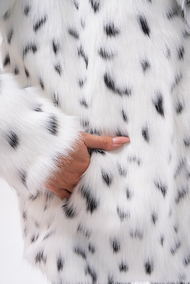 Yakalı Kürk Ceket - 8