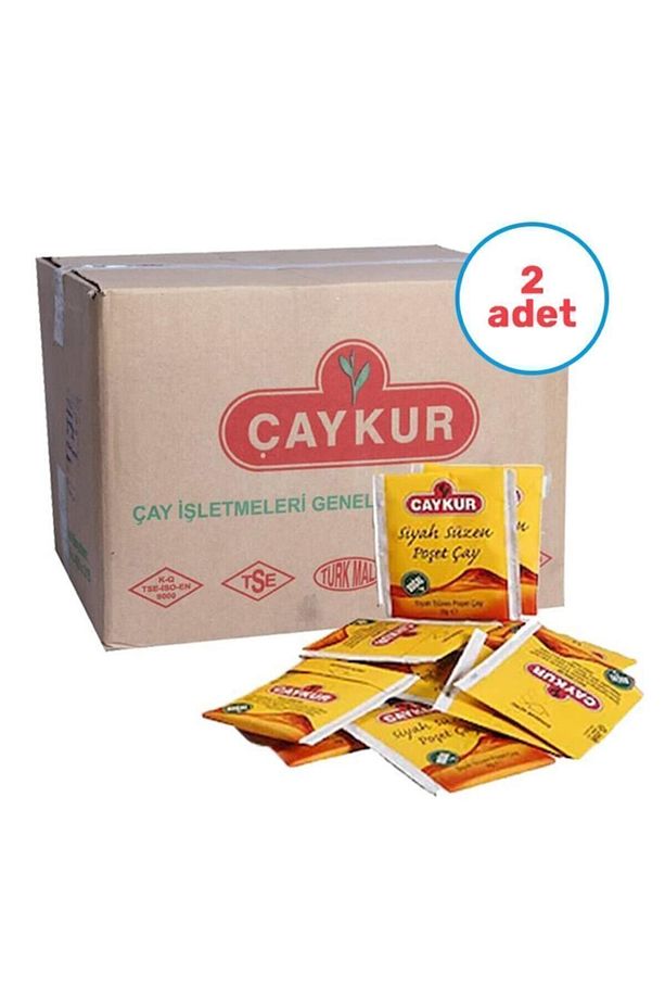 2 Adet Altın Süzen Bardak Poşet Çay 1000'li - 1