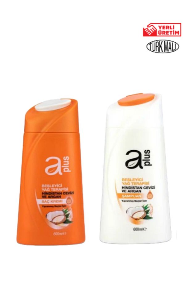 Şampuan 600 ml Yıpranmış Saçlar & Saç Kremi 600 ml Yıpranmış Saçlar Için - 1