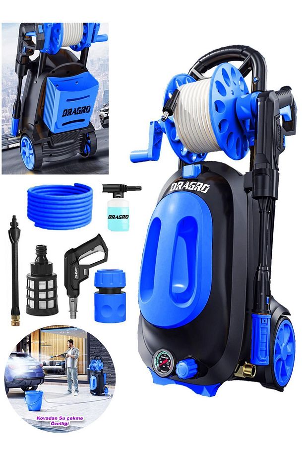 Alman 180-200 Bar Maxstar Series Yüksek Basınçlı Musluk Ve Kovadan Çekme Bahçe Oto Yıkama Makinesi - 1
