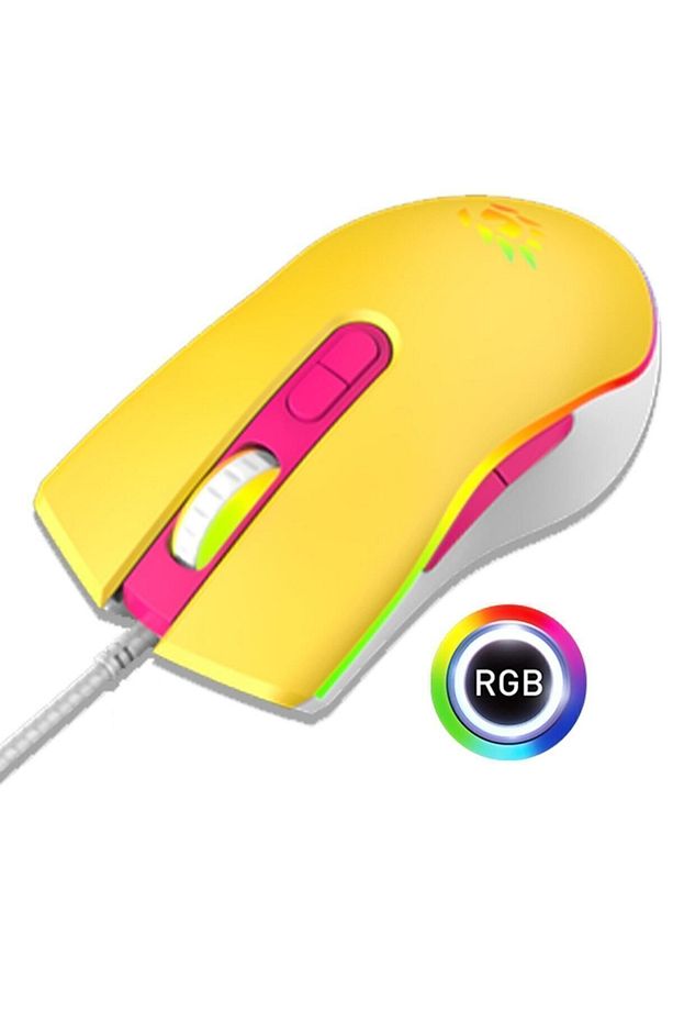 T4-1665 Loot Rgb 7200dpi Sarı Makrolu Gaming Oyuncu Mouse - 3