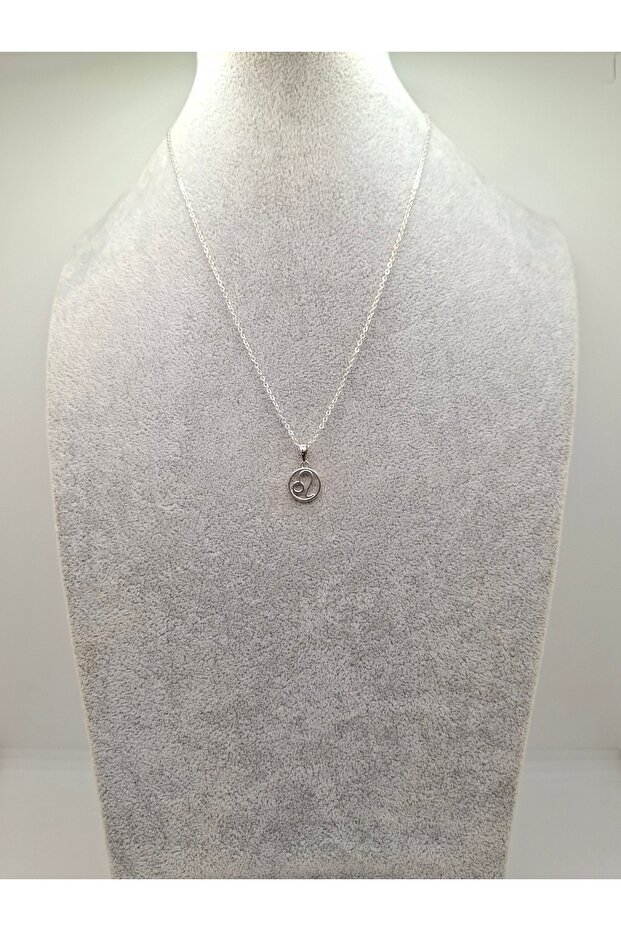 Gümüş Renk Aslan Burcu Model Kolye - 1