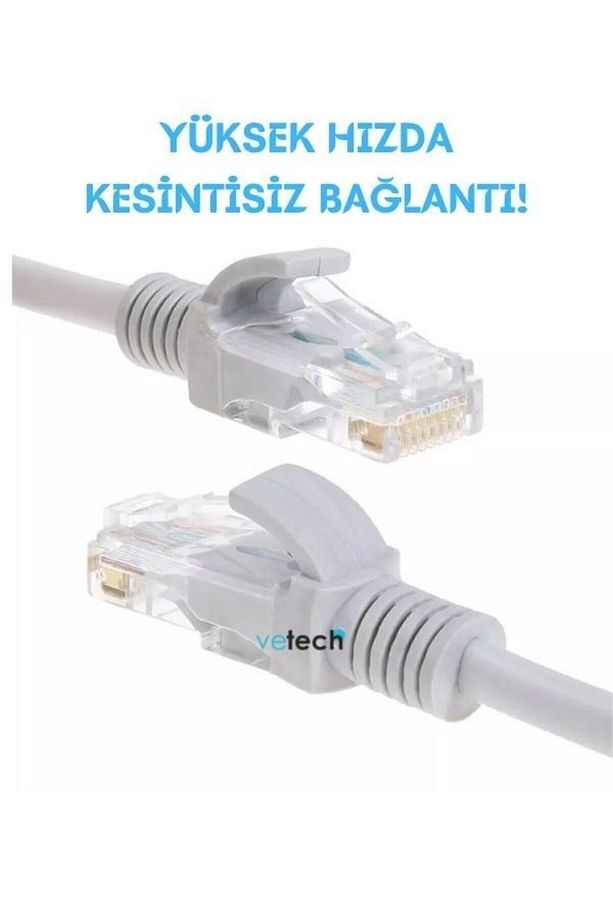 Cat6 20mt Lan Ethernet Kablosu Fabrikasyon Internet Kablo - 3