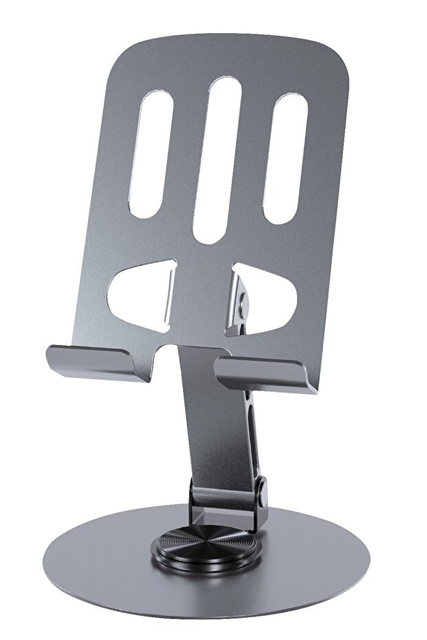 Desktop Phone Holder Metal Foldable 360 ° Adjustable Height and Angle Adjustment