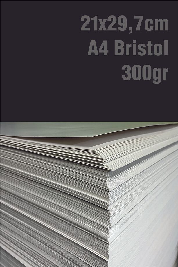 A4 21x29,7 Cm Amerikan Bristol Karton 300 gr 48 Adet - 2