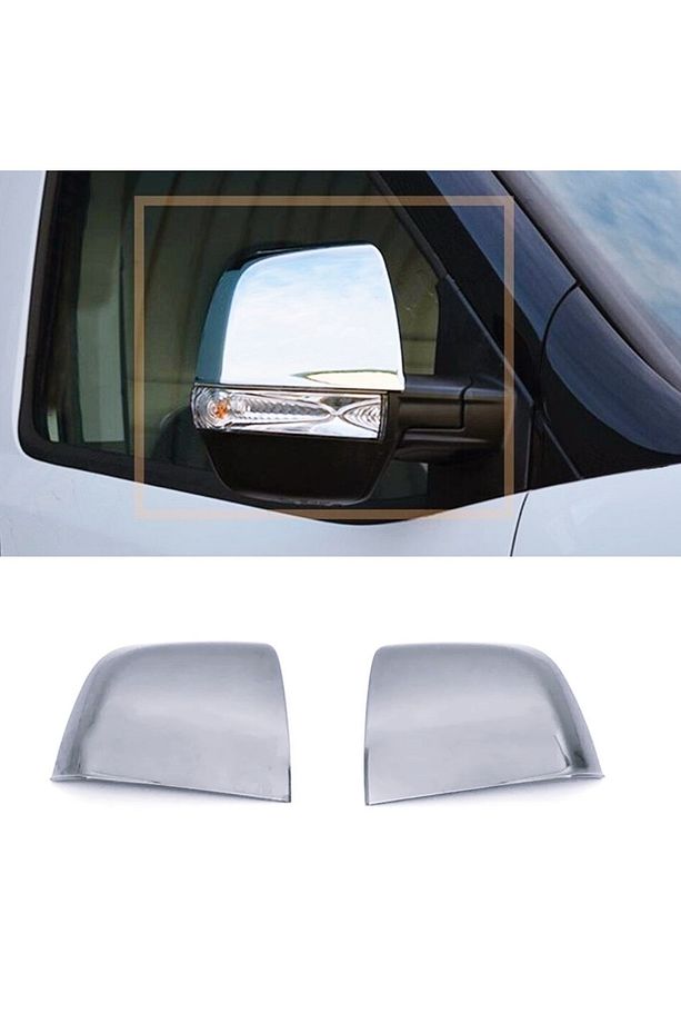 Fiat Doblo Abs Plastik Krom Kaplama Ayna Kapağı 2 Prç 2010 Ve Üzeri - 1
