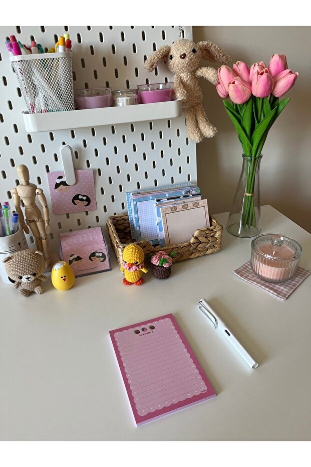 A6 Çilek Memopad/notepad/defter - 2