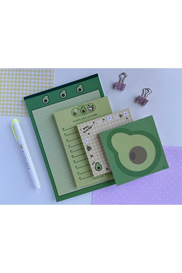 Avokado Set Memopad/notepad/defter - 1