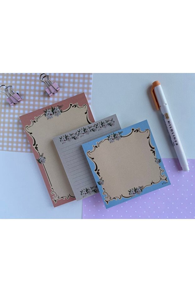 Vintage Memopad Set Notepad/defter - 1