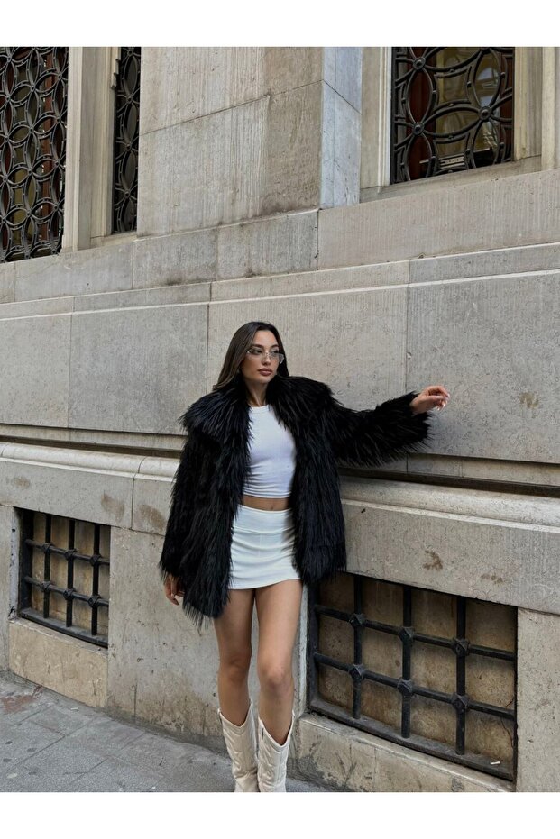 UZUN CEP DETAYLI CEKET - 5