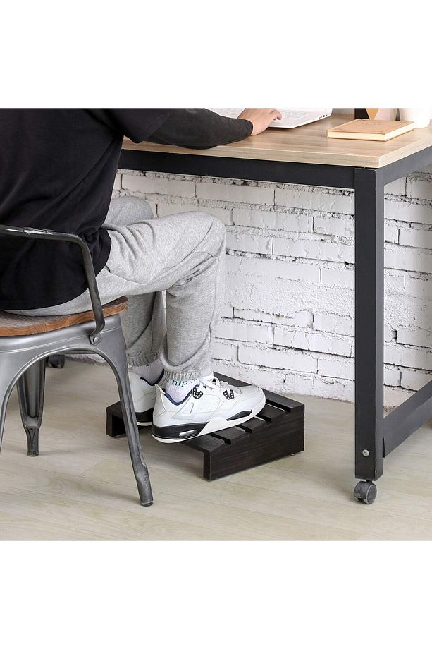 Masa Altı Ayaklık, Masa Altı Ayak Desteği, Ortopedik Ayak Standı, Ahşap Ayak Yükseltici - 4