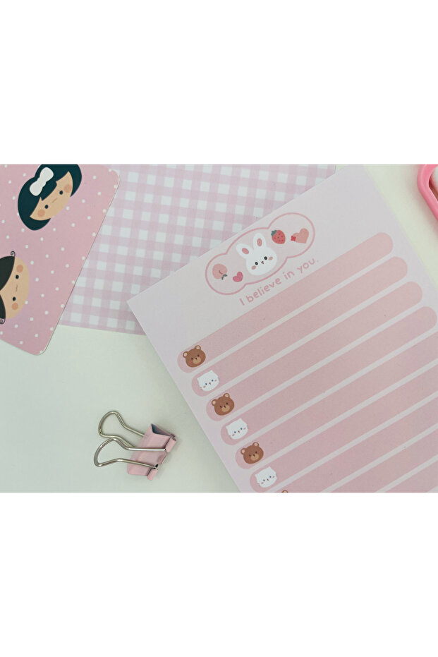 A6 Tavşan To Do List Memopad/Notepad/Defter - 2