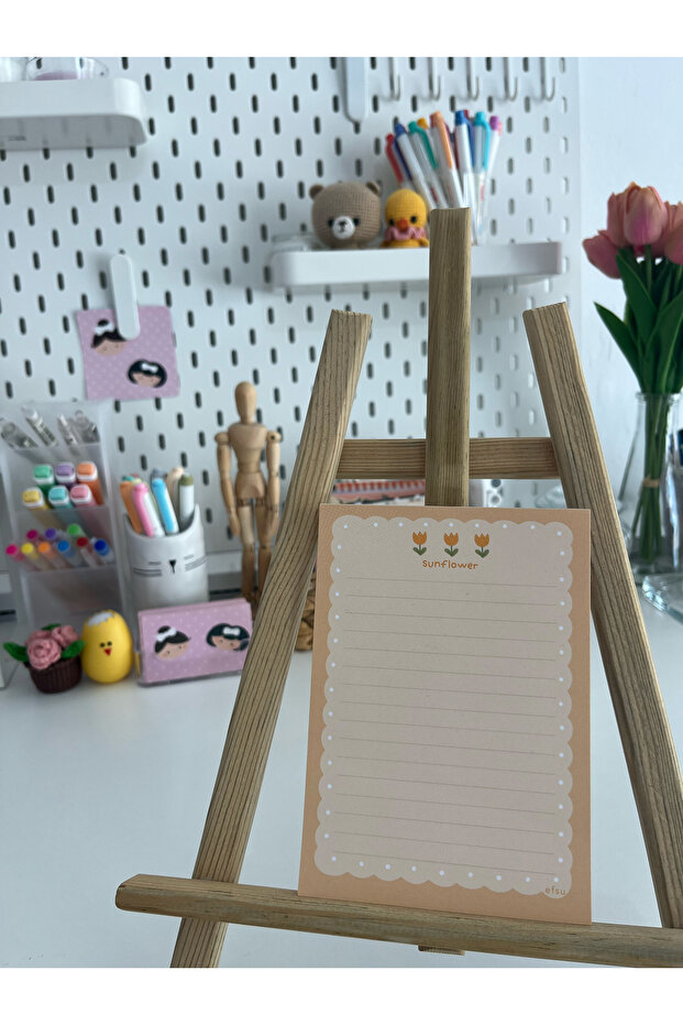A6 Ayçiçeği Memopad/Notepad/Defter - 3