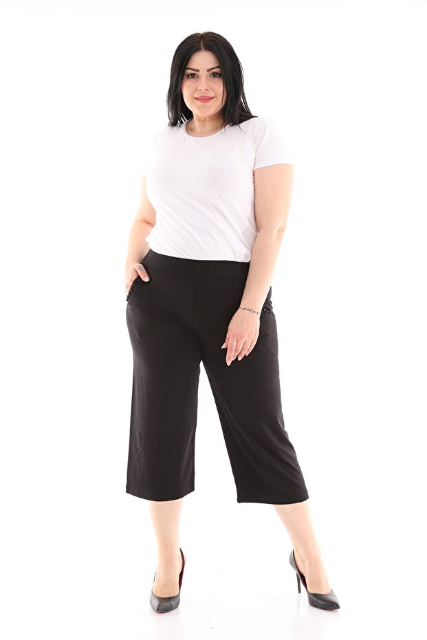 Large Size Comfortable Capri - 1