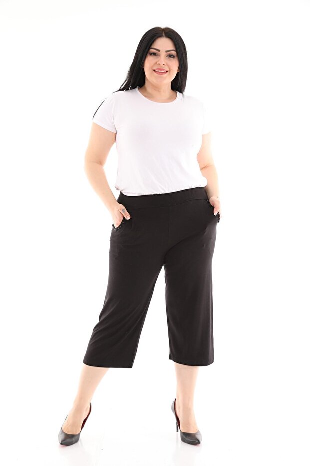 Large Size Comfortable Capri - 3