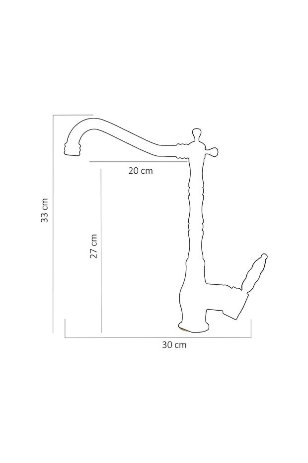 Rustik Mutfak Evye Bataryası Beyaz - 2