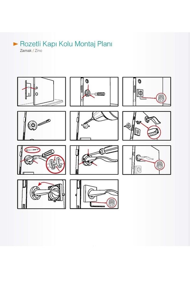 DİKMEN Paslanmaz Çelik Mat Siyah Kare Rozetli WC Kapı Kolu ve Şahsuvar WC Kapı Kilidi 40 MM (SET) - 5