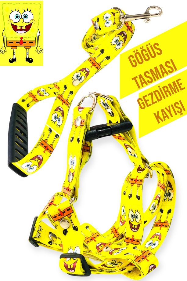 Köpek Tasması ( Göğüs Tasması ) Gezdirme Kayışı Set - 1